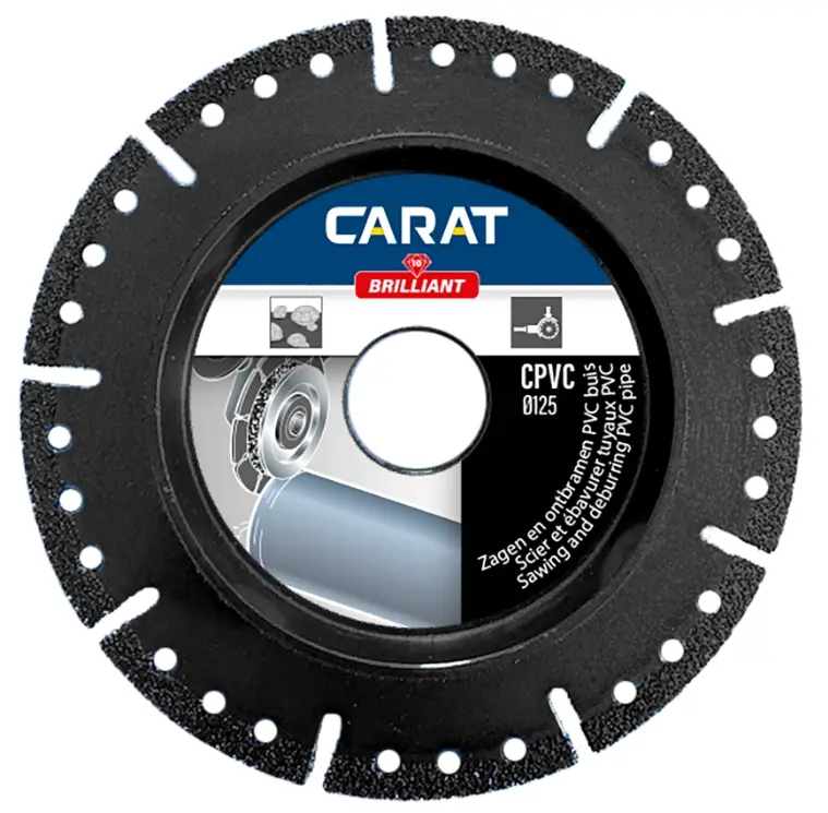 GALVANISCH BELEGD ZAAGBLAD VOOR PVC Ø125 REF:CPVC125300 CARAT