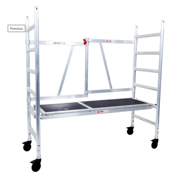 VOUWSTEIGER BASISSET 6 TREDEN MET LUIK 0.75X1.85 REF:VSE6M SOLIDE