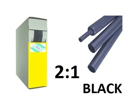 NF201 KRIMPKOUS 2:1 ZWART/BOX 4.80-2.40 (1X11M) REF:CT21RWTZW000480M0012 WEDI