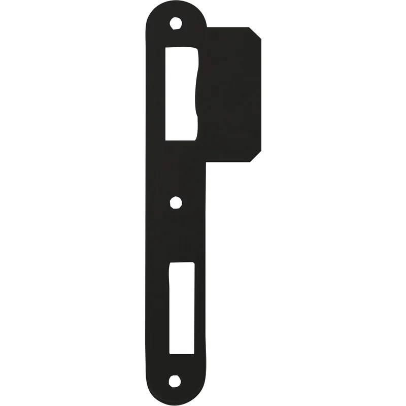 VLAKKE SLUITPLAAT SERIE 53 AFGEROND LIP 24 MM ZWART GELAKT REF:PA0522N 00 LITTO