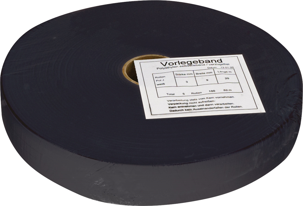 PE-GLASBAND ZWART ZONDER AFDEKSTRIP GLASERFIX 10X25M REF:106518 SOUDAL