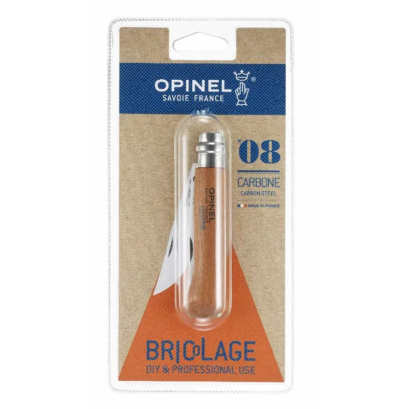 ZAKMES N08 CARBON NIET RVS/HOUT VIROBLOC REF:5018-08 8 OPINEL