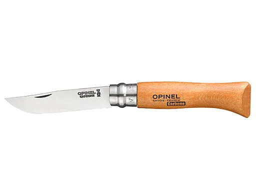ZAKMES N10 CARBON NIET RVS/HOUT VIROBLOC REF:5018-10 8 OPINEL
