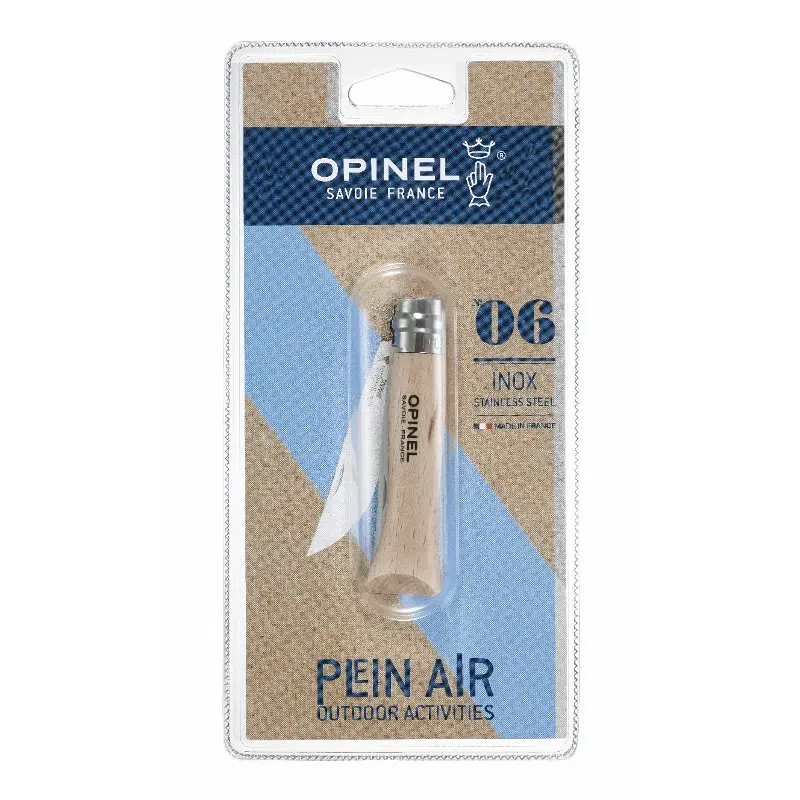 ZAKMES N06 INOX RVS/HOUT VIROBLOC REF:5118/22-06 8 OPINEL