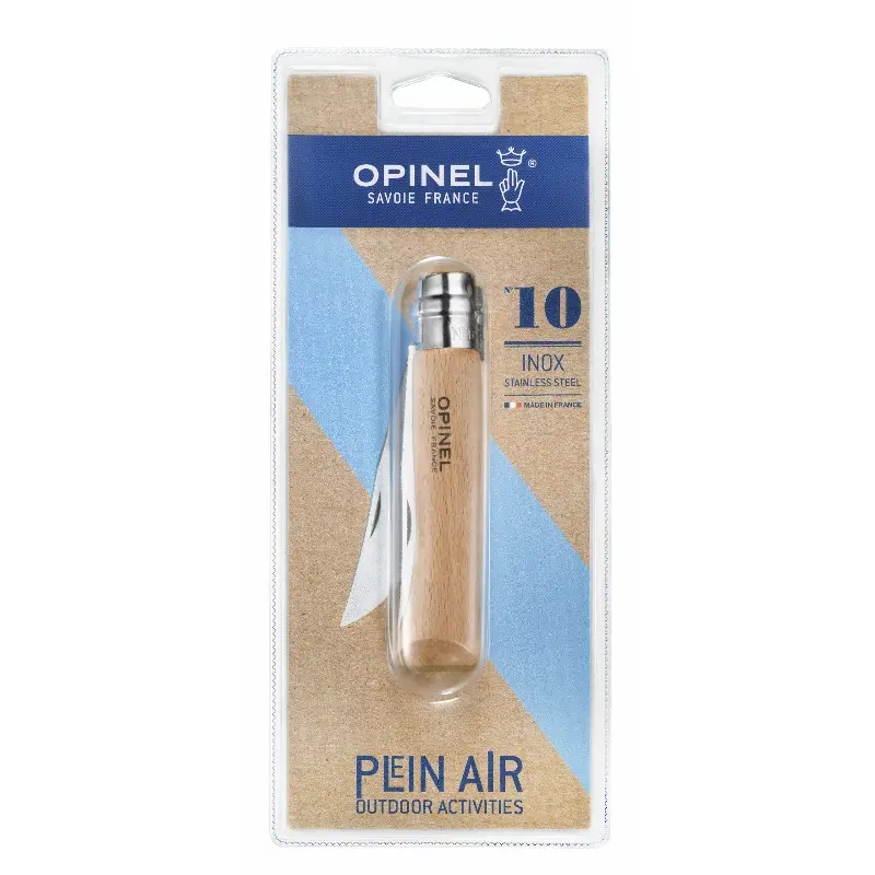 ZAKMES N10 INOX RVS/HOUT VIROBLOC REF:5118/22-10 8 OPINEL