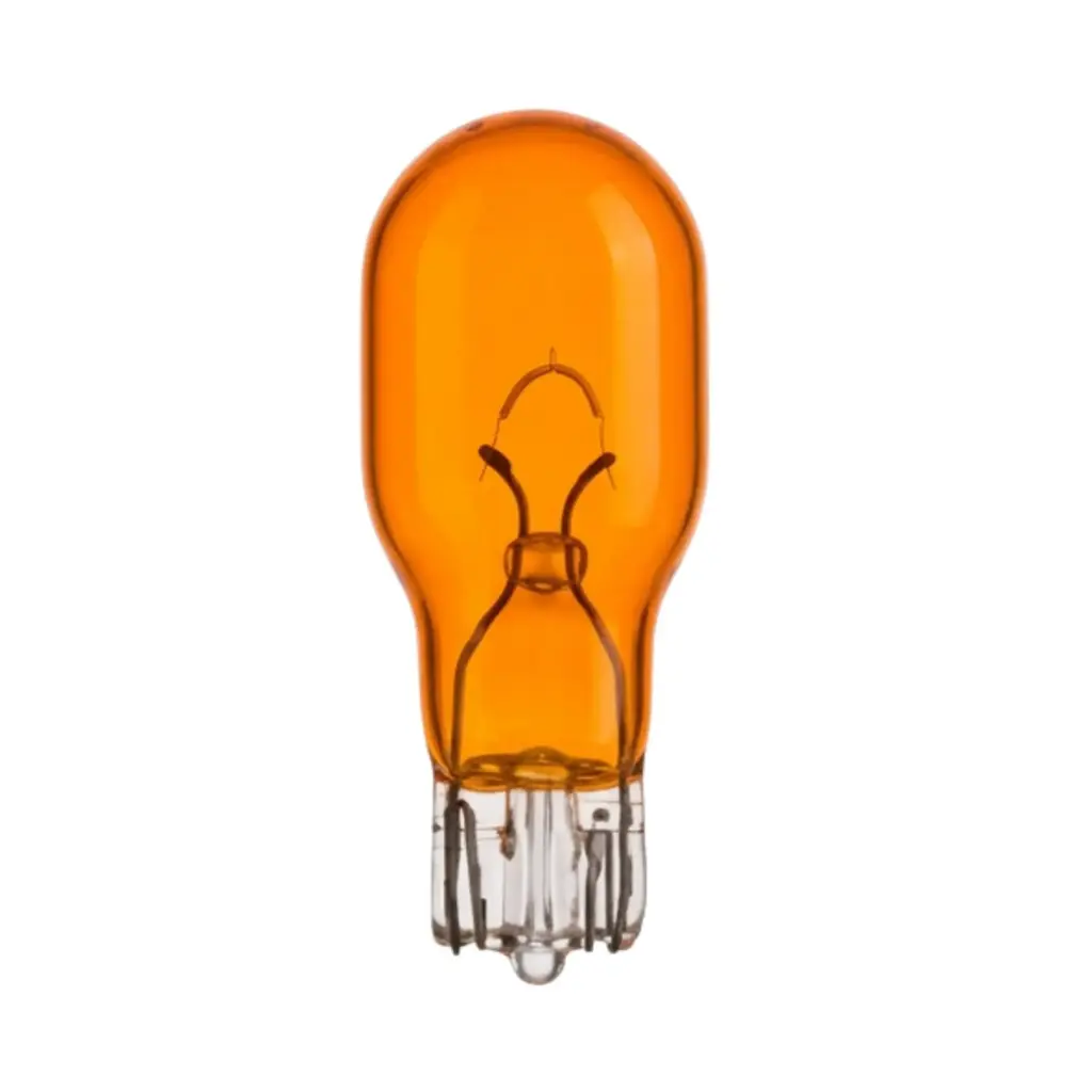 SIGNALISATIELAMP 12V 16W T15 WY16W ORANJE BLISTER (2 STUKS) REF:182524 BOSMA