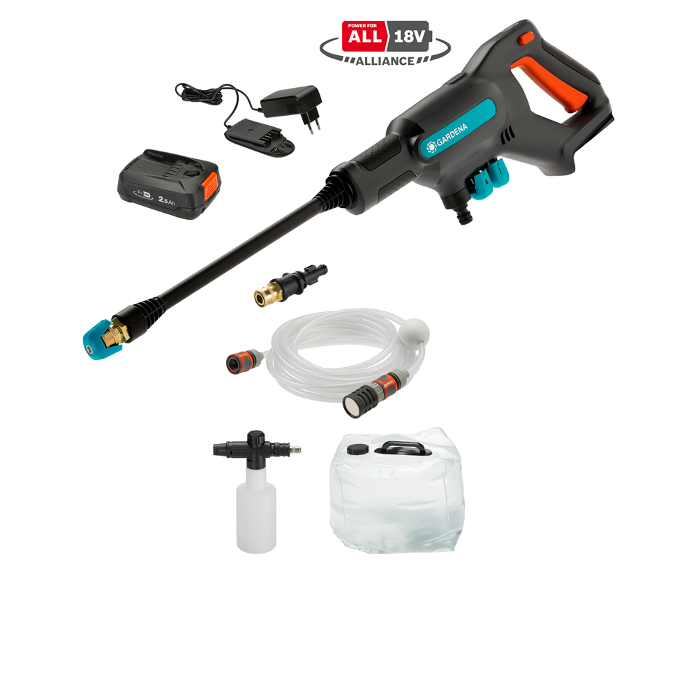 ACCU HOGEDRUKREINIGER AQUACLEAN 18V SET PREMIUM REF:14800-31.000.00 GARDENA