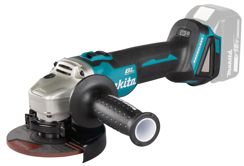 ACCU HAAKSE SLIJPER 125MM LXT 18V MET SCHUIFSCHAKELAAR (ZONDER ACCU'S EN LADER) REF:DGA506Z MAKITA