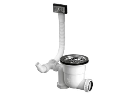 AFVOERGARNIT.KPL.SPOELTAFELSIFON M/1BAKINOX-UITN.KORF 40 MM REF:753530