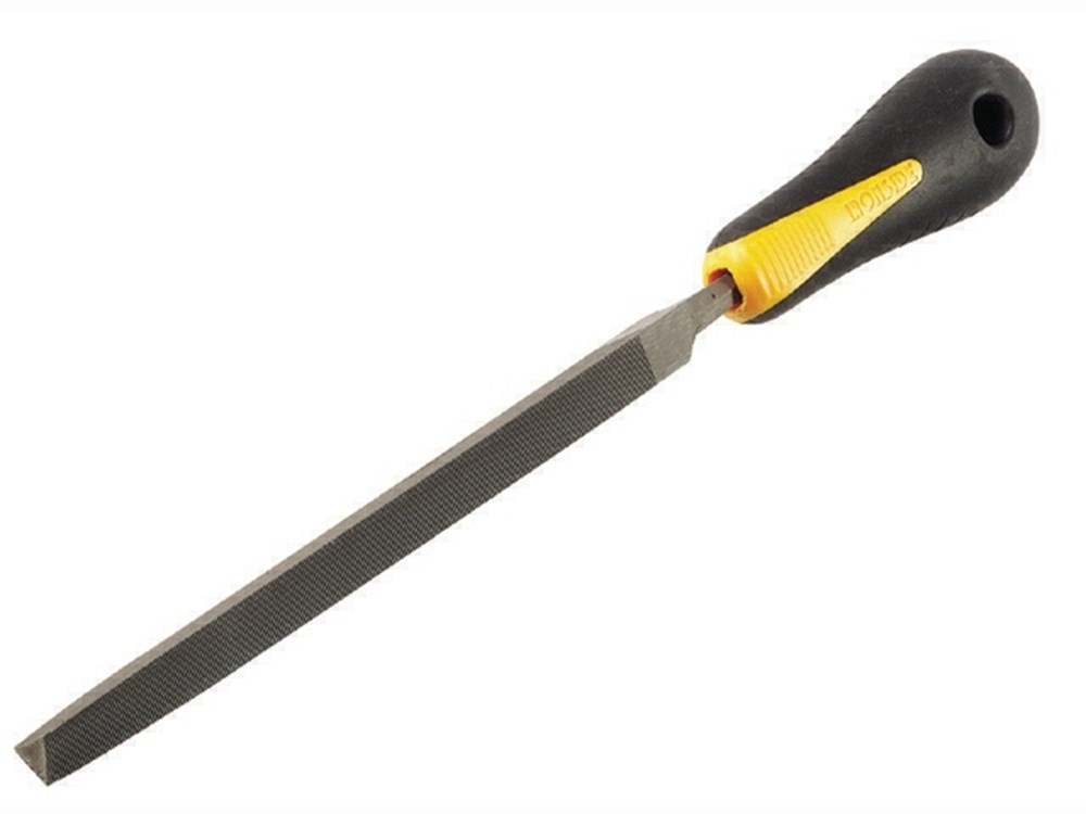 VIJL DRIEKANT HALFZOET 150MM BI COMPO IR137056