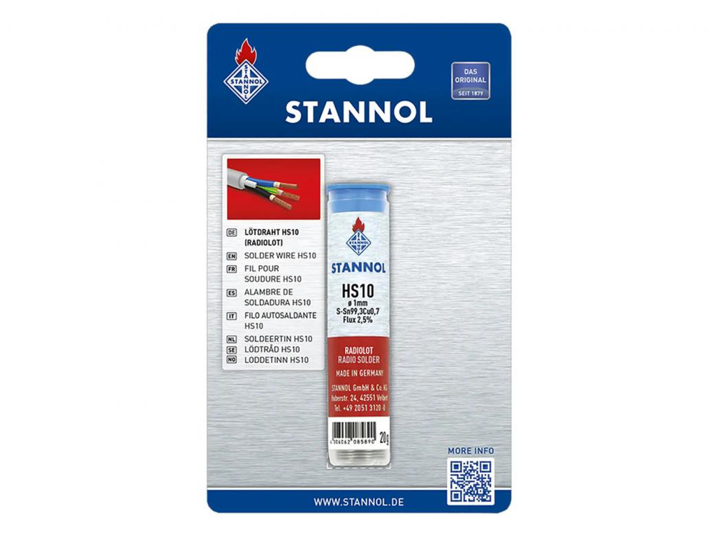 SOLDEERDRAAD HS10 S-SN99,3CU0,7 2MMX25GR TU REF:380946 STANNOL