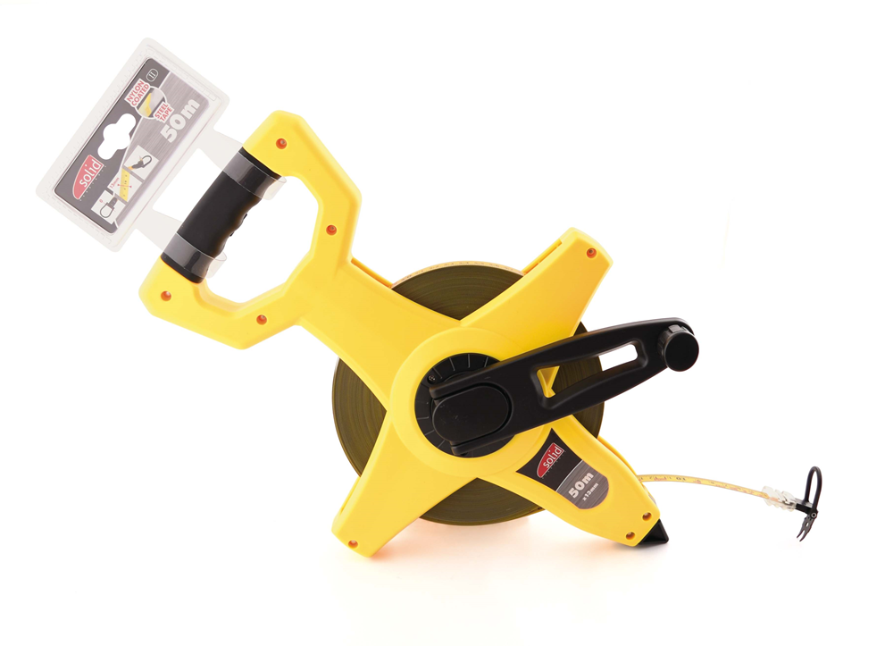 DECAMETER 50MX13MM STALEN MEETBAND NYLONCOATING X-HANDGREEP REF:ZE 134550 SOLID