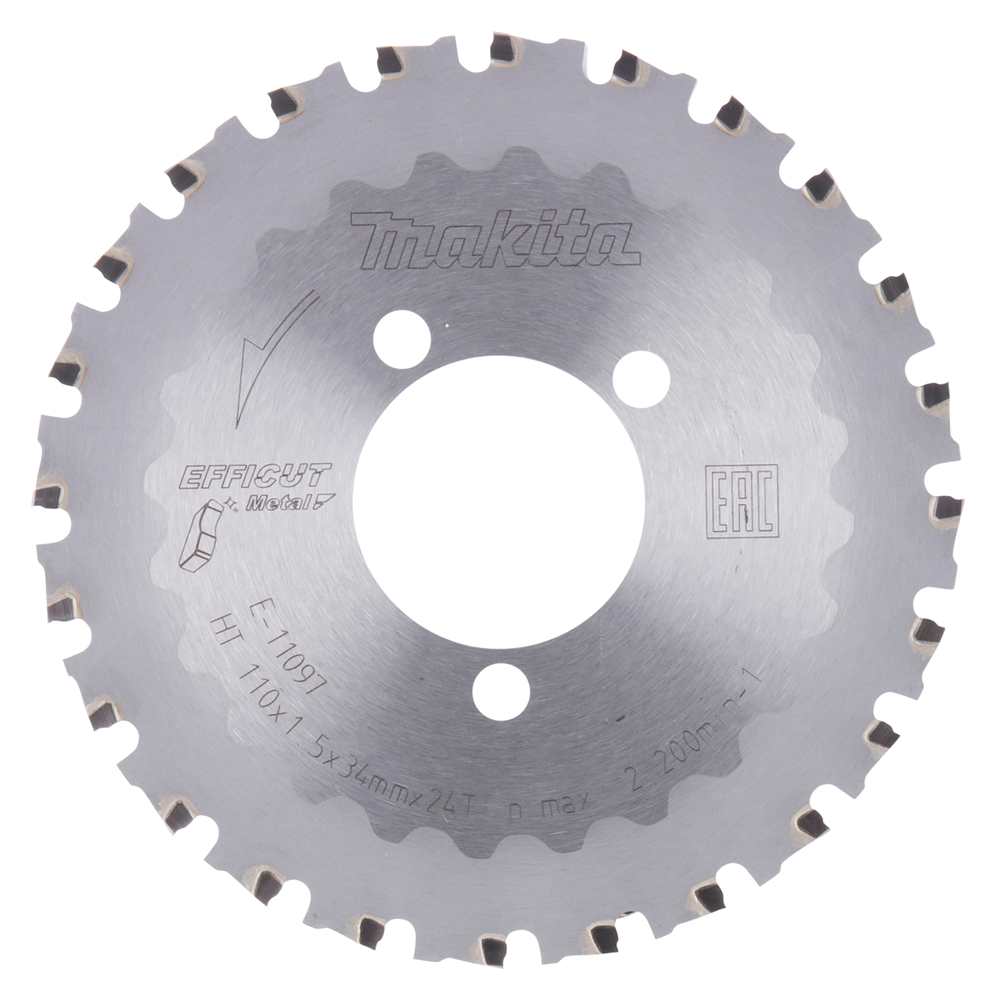 TCT EFFICUT ZAAGBLAD 110MMX34X24T VOOR METAAL REF:E-11097 MAKITA