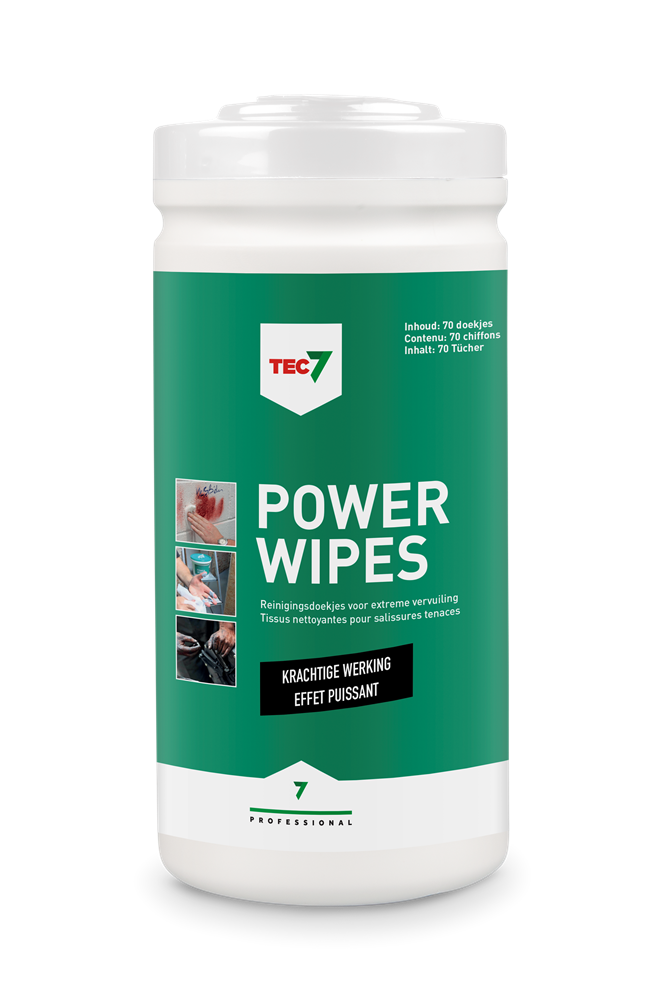 REINIGINGSDOEKJES VOOR EXTREME VERVUILING POWERWIPES DISPENSER 70 ST REF:467030000 TEC7