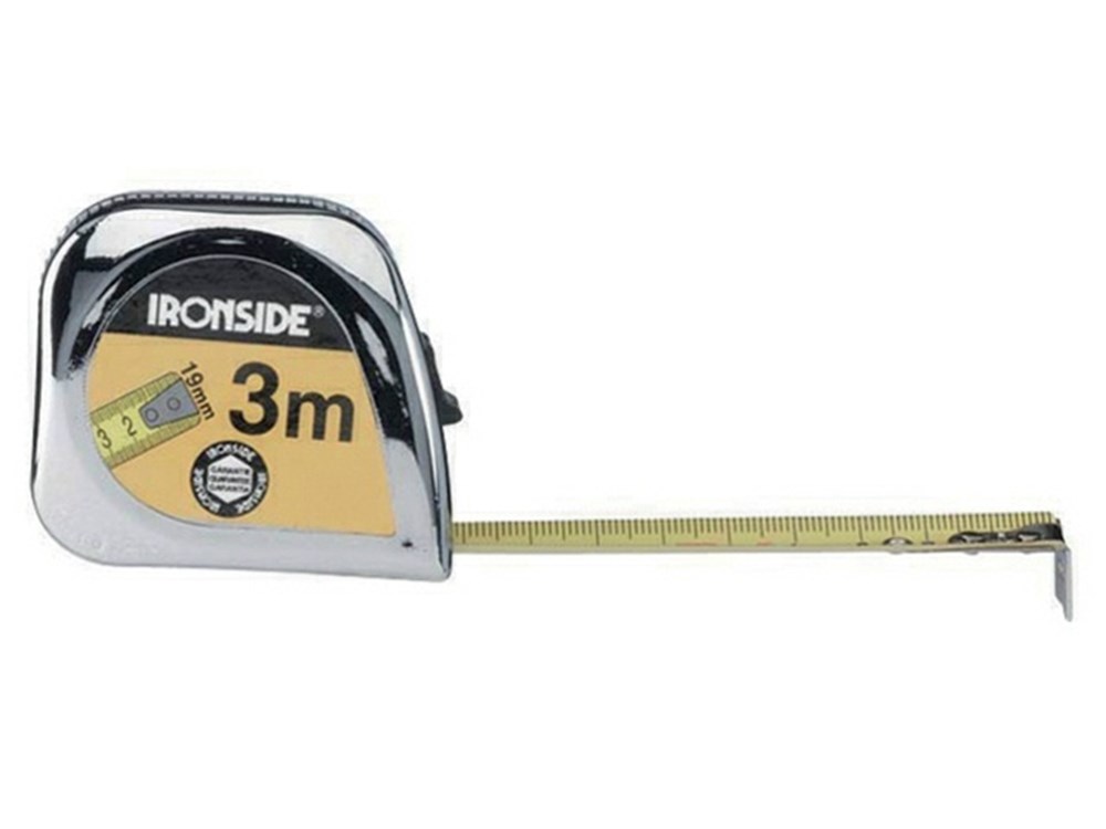 ROLMETER 8MX25MM VERCHROOMD ABS IR150207