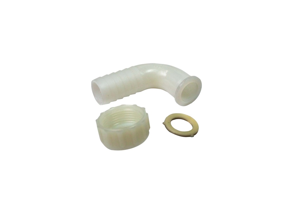 SLANGPILAAR/BOCHT +MOER 90° V NYLON LB 1 1/4 32MM REF:7990.2132 SCALA PLASTICS