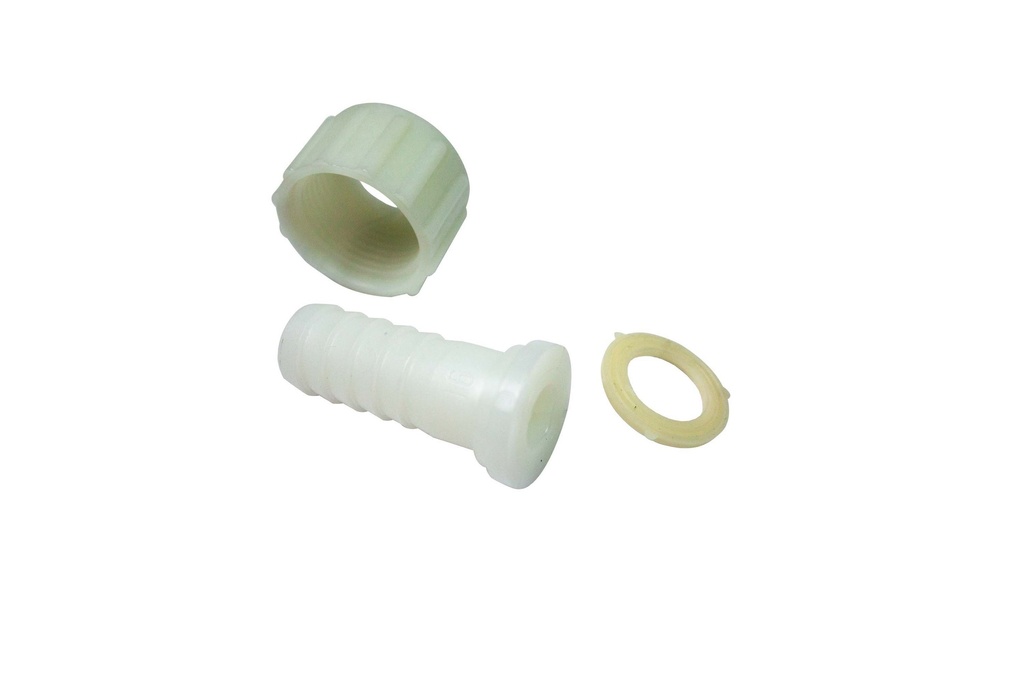 SLANGPILAAR RECHT/MET DRAAIMOER V NYLON LB 1/2 16MM REF:7990.1216 SCALA PLASTICS