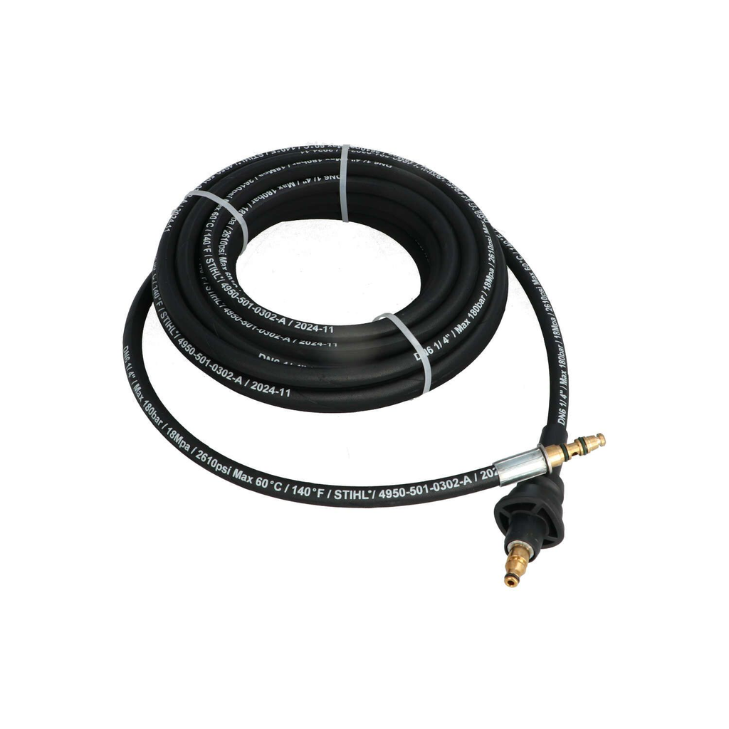 HOGEDRUKSLANG DN 6, 9 M, STALEN MANTEL REF:49505000806 STIHL