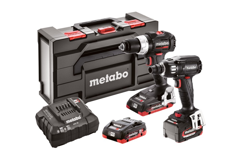 PAKKET: COMBO SET SB 18 LT BL SE + SSW 18 LTX 400 BL SE (METABOX) REF:685221960 METABO