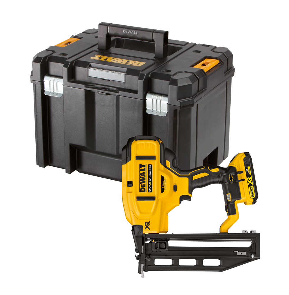 18V XR BRUSHLESS 16GA AFWERKTACKER IN TSTAK (ZONDER ACCU EN LADER) REF:DCN662NT-XJ DEWALT