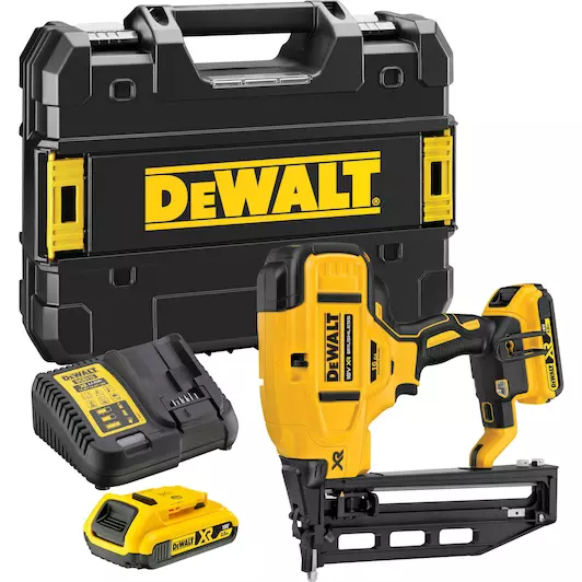 18V XR BRUSHLESS AFWERKTACKER 1.6MM 16GA 2X2.0AH STANDAARD KOFFER REF:DCN662D2-QW DEWALT