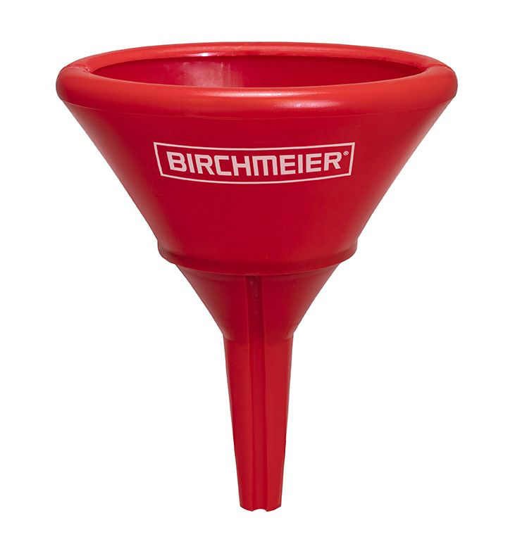 TRECHTER OVAAL 14X9.5CM 16.5CM HOOG ROOD REF:72600399 BIRCHMEIER
