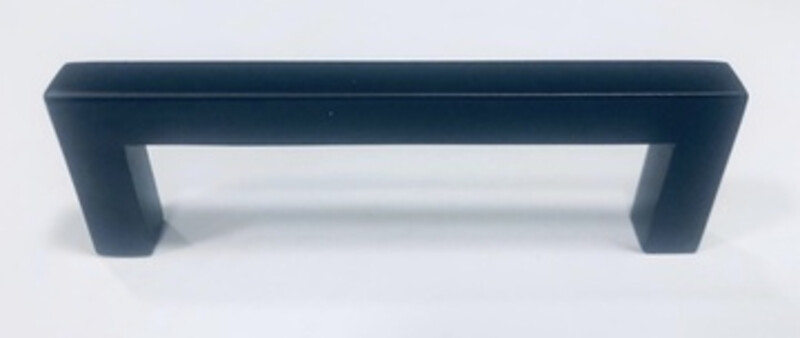 U-GREEP RVS VIERKANT 10MM MAT ZWART 160 MM REF:01.5110.16