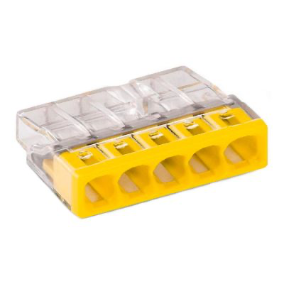 STEEKKLEM 5X 0.5-2.5MM GEEL (100 STUKS) REF:517273205