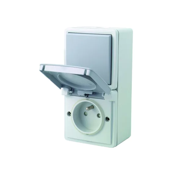 HYDRO 2P+BUITEN STOPCONTACT VERT+DOOS REF:795895136