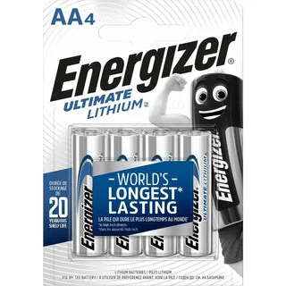 ENERGIZER ULTIMATE LITHIUM FR6 AA BL4 REF:4/L91 ENERGIZER