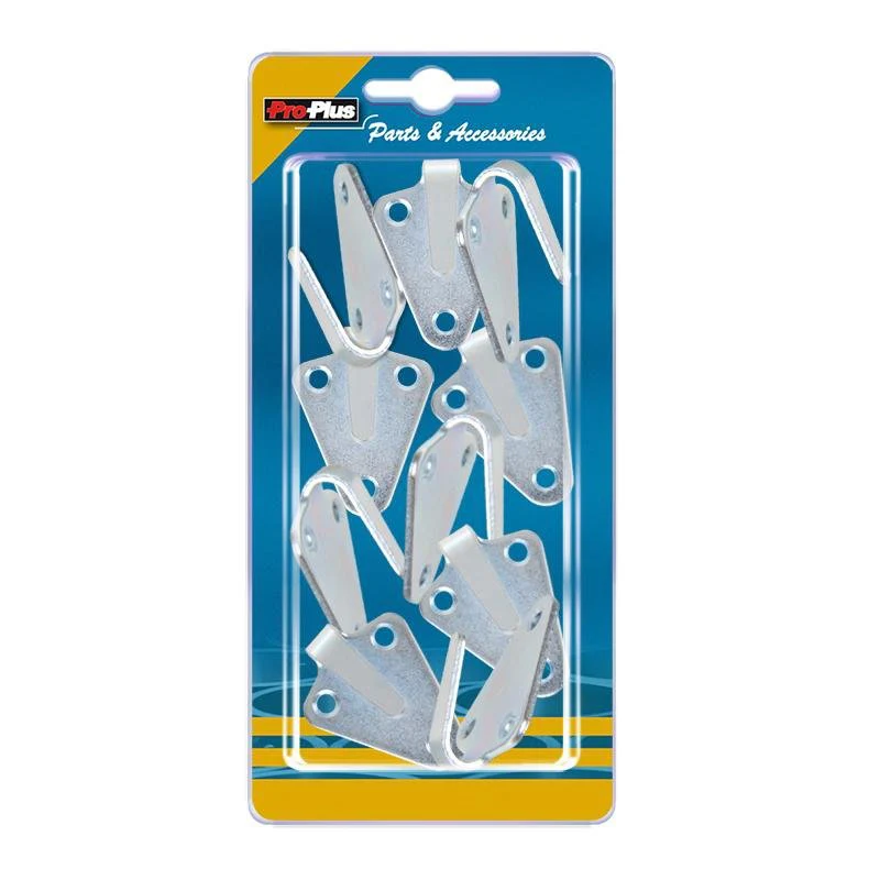 TOUWHAAK - METAAL - 40X45MM - GEGOTEN - 4 STUKS REF:B302173-P1