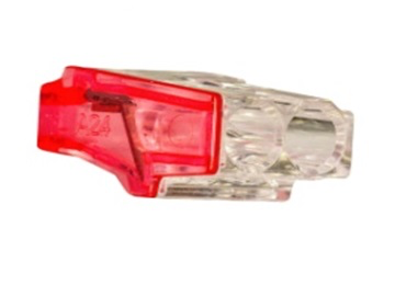 WT MINI STEEK(LAS)KLEM POLYCARBONAAT 2P. 0.5-2.5 (10 PCS.)-ROOD REF:CCPMSWT2P0525RO-Z010