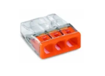 WT-WAGO STEEKKLEM "C" 3 POLIG  0.50--2.5MM - (10 STUKS) ORANJE REF:CCWHSWT-2273-203-Z10