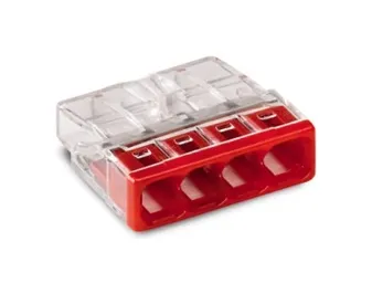 WT-WAGO STEEKKLEM "C" 4 POLIG  0.50--2.5MM - (10 STUKS) ROOD REF:CCWHSWT-2273-204-Z10