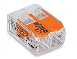 WT-WAGO STEEKKLEM"COMPACT" 2 POL 0.2--4.0MM (5 PCS.) REF:CCWSSWT-221412P2-Z05