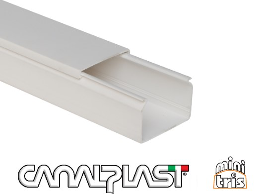 WT-CP MINIKANAAL + DEKSEL- WIT--25 X  20 MM / (1 X 2 MTR) REF:KAVSRWT-WD22520-M002