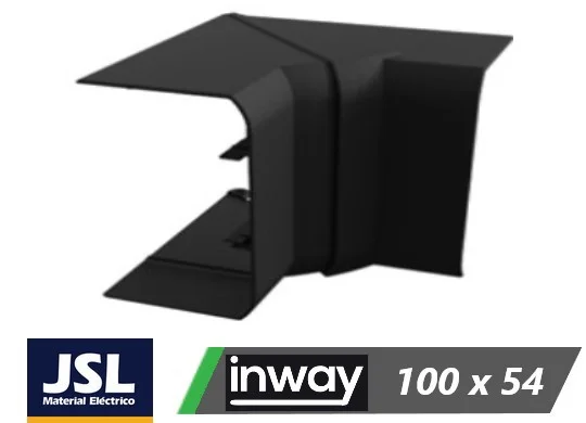 WT BINNENHOEK  VOOR JSL I-KANAAL AANPASBAAR ZWART (1 PC.) REF:KIZIRWT-ZBI1005-E001