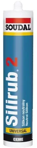 SILIRUB 2 ZWART KOKER 310ML REF:102393 SOUDAL