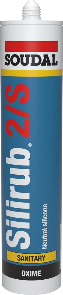 SILIRUB 2 S WIT RAL 9010 KOKER 310ML REF:101989 SOUDAL