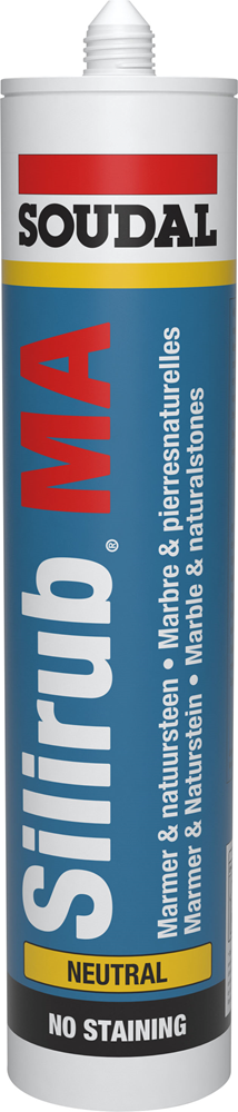 SILIRUB MA TRANSPARANT KOKER 310ML REF:106120 SOUDAL