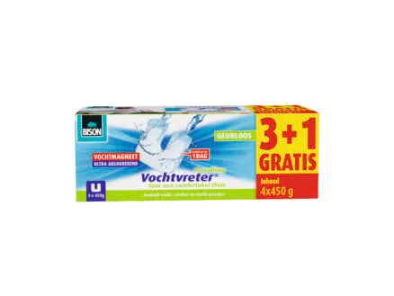 NAVULLING VOCHTVRETER BISON 3+1 - 4X450GR REF:BI6314039 BISON