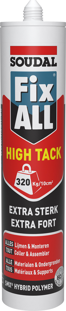 FIX ALL HIGH TACK ZWART KOKER 290ML 100272 SOUDAL