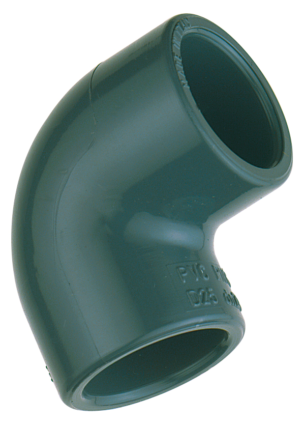 KNIE LIJMMOF 90° PVC LB DONKERGRIJS 63MM REF:1R.GO1.630.02 SCALA