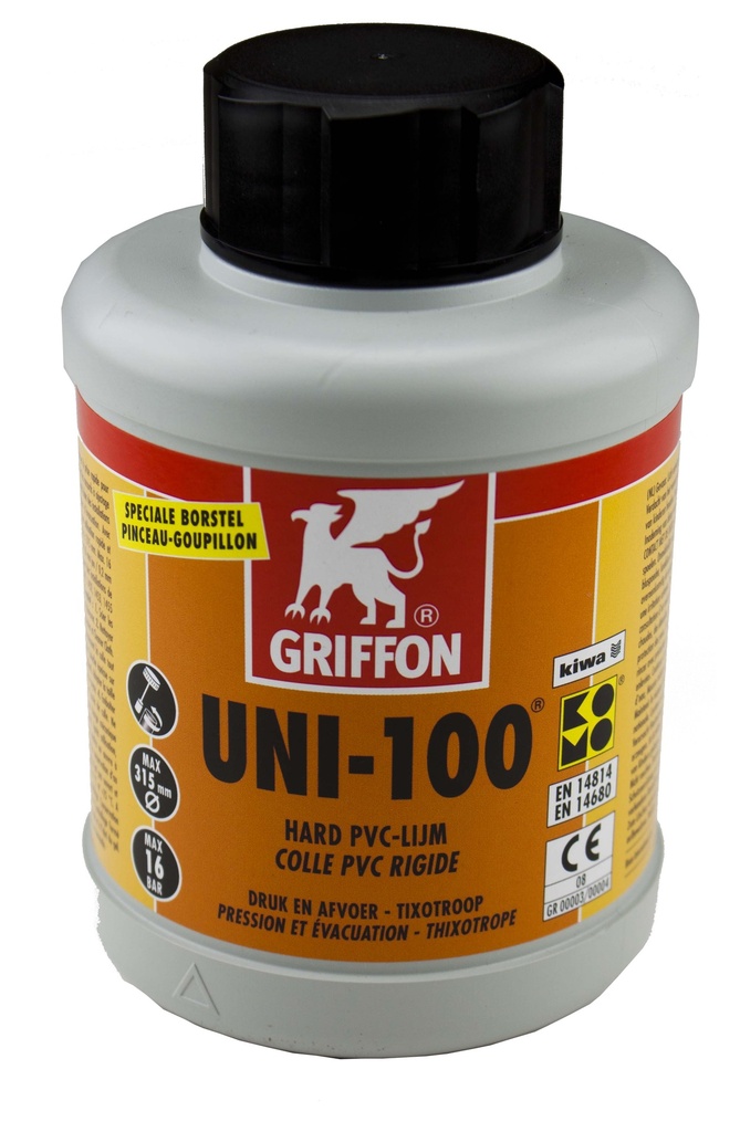 PVC  VULLIJM + PENSEEL DRUK UNI100 GEEN 500ML REF:9004.3691 SCALA