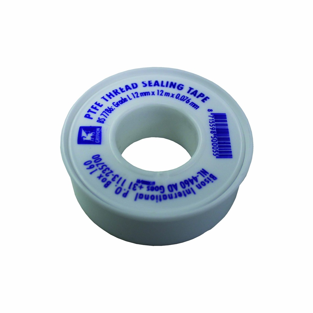PTFE- DICHTINGSTAPE TEFLON (ROL) 12MX12MMX0,076 REF:9005.3680 SCALA
