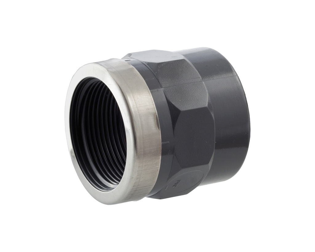 SOK OVERGANG V. VERST. PVC LB DONKERGRIJS 50MM*1 1/2" REF:1R.MM3.50F.02 SCALA