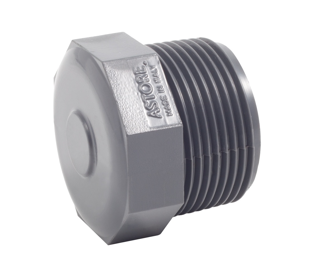 EINDKAP M PVC LB DONKERGRIJS 5/4" REF:1R.TA2.400.02 SCALA