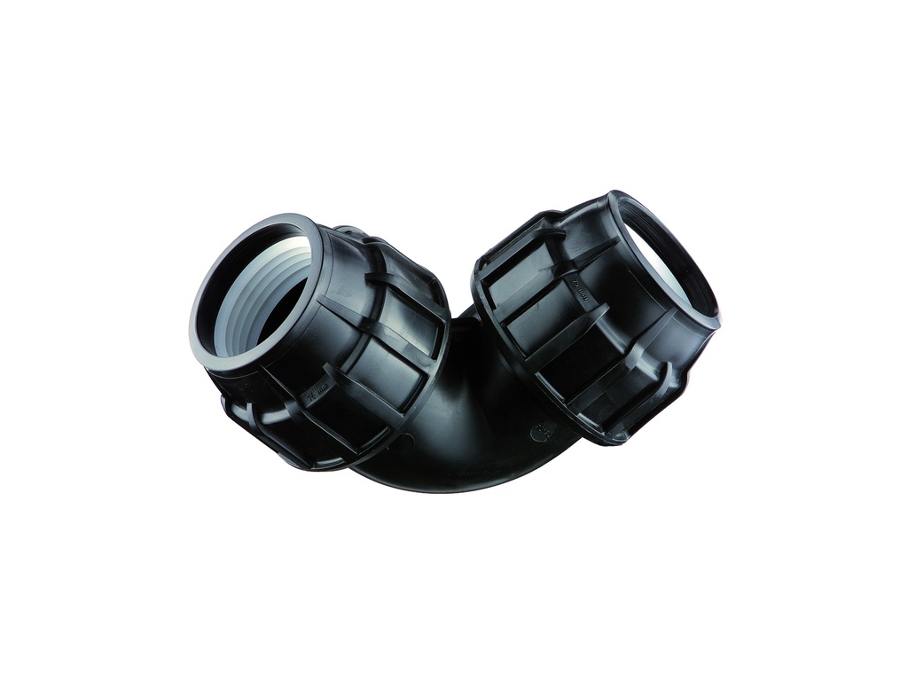 KNIE 90 PE  LB ZWART 32MM REF:GG.513.320.02 SCALA
