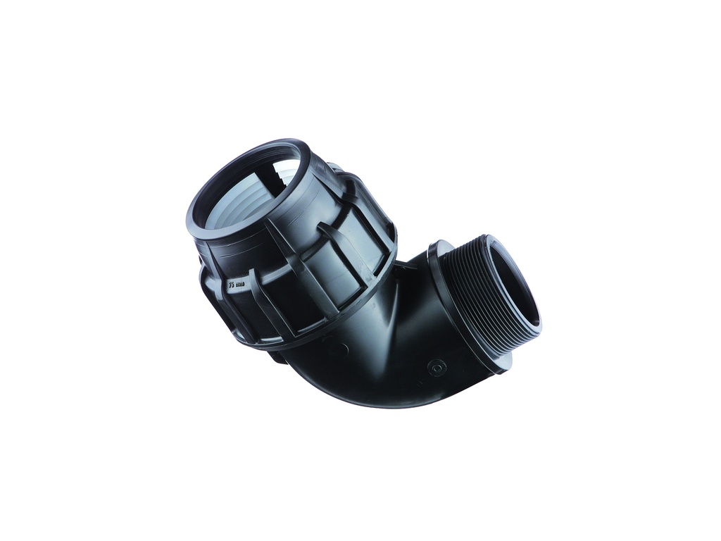 BOCHT 90° PE  M LB ZWART 32MM*1" REF:GG.519.32D.02 SCALA