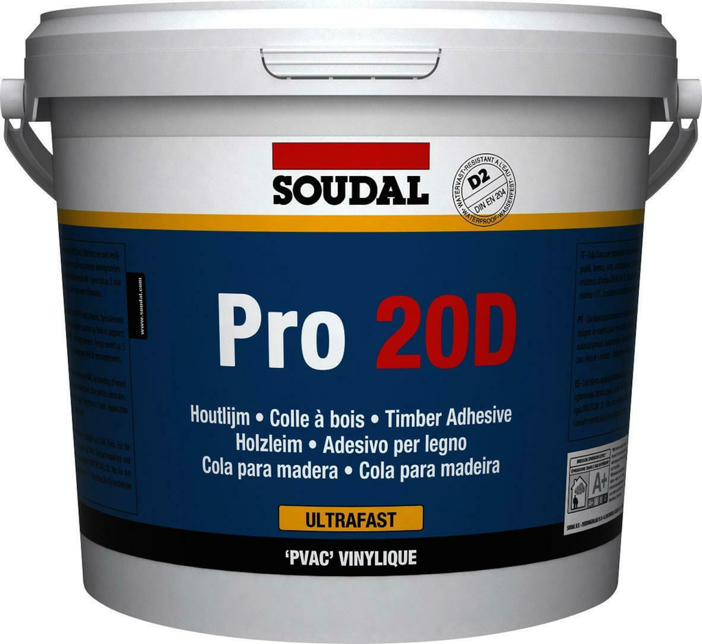 SUPERSNELLE HOUTLIJM PRO 20 D 5KG REF:108899 SOUDAL
